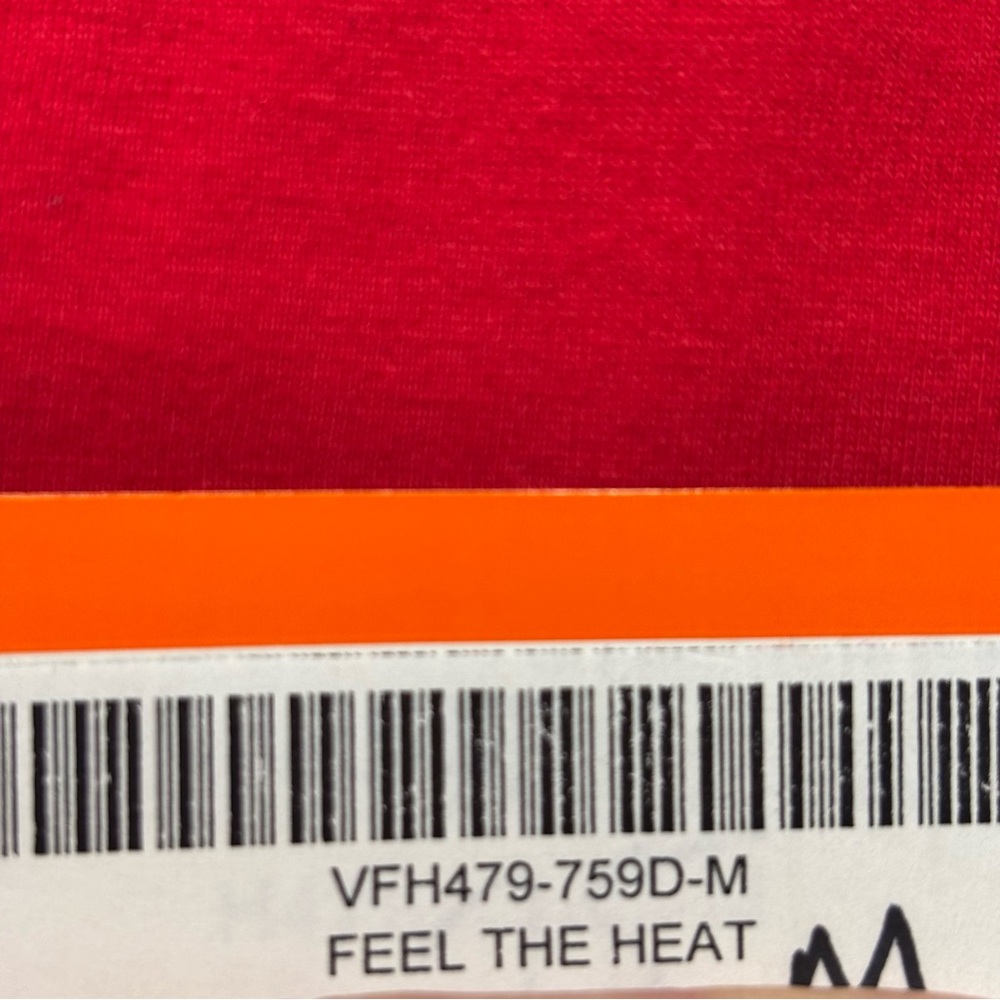 Harley Davidson Red Tank Top Bar & Shield Feel The Heat Logo Racing Stripes Sz M - Picture 7 of 10